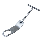 Kujat 35mm Humeral Head Retractor, T- Handle with Cut Out 23.5mm Wide x 40mm Long, Notched Bent Tip, Overall Length 8 3/4" (222.3mm) 